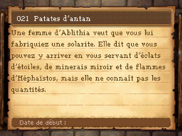 Quête : Patates d'antan